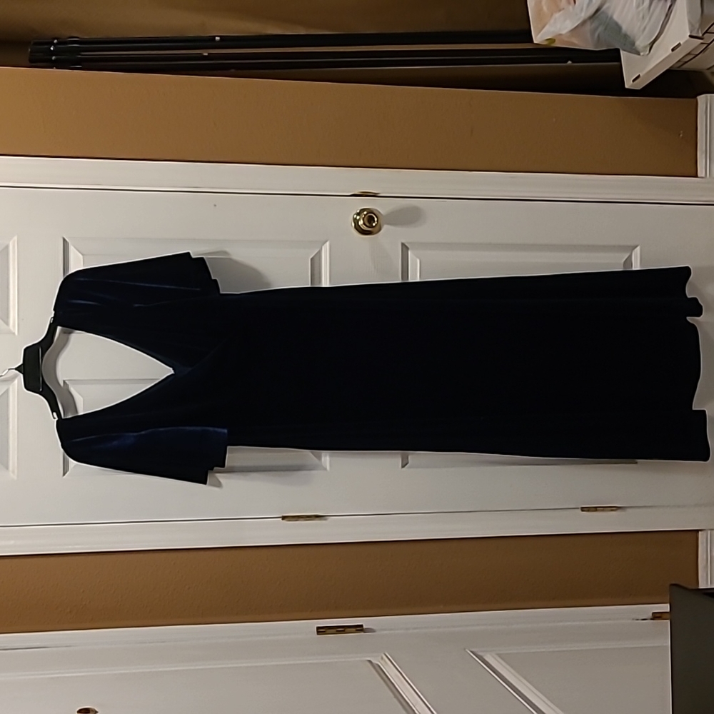 Ever pretty navy velour gown
